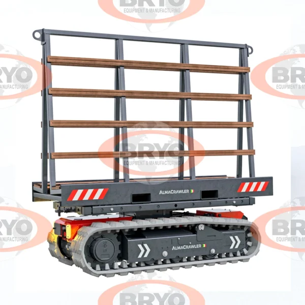 Transportador Sobre Orugas con Rack Porta Placas, Vidrios 3000 kg