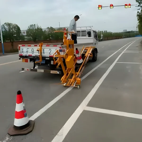 Equipo Rastreador y Colector de Conos Viales Automático para Autopistas en Chile – Certificado CE